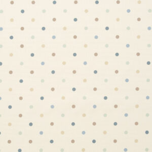 Clarke & Clarke Dotty Made To Measure Lined Curtains Duckegg