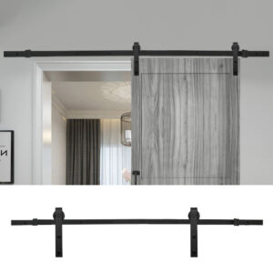 Rustic J Shaped Barn Door Hardware Kit 6.6ft