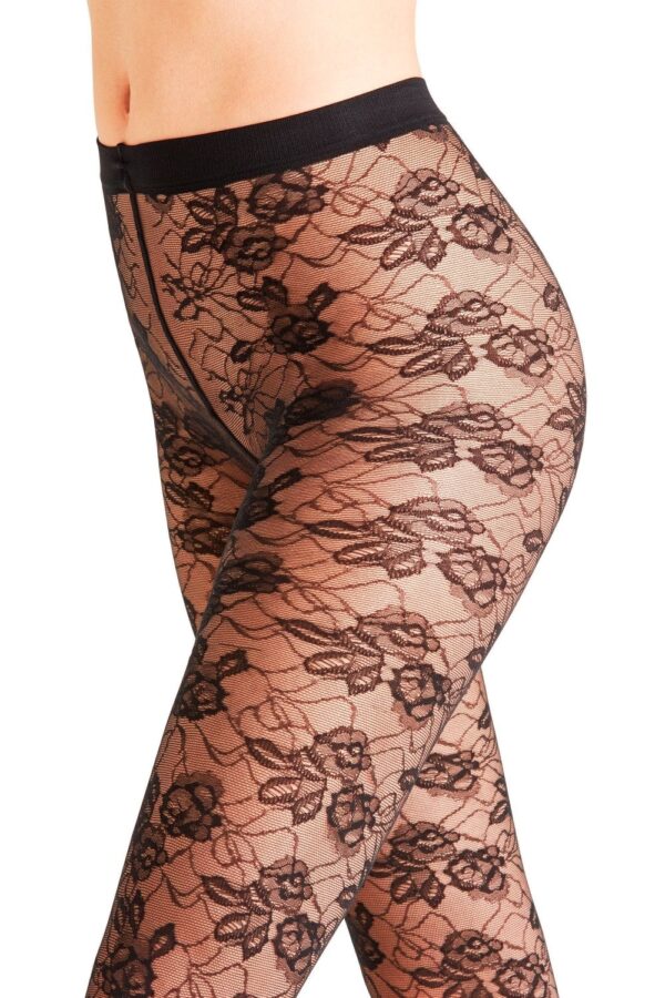 Falke Rose Drama Tights Black S/M Colour: Black, Size: S-M