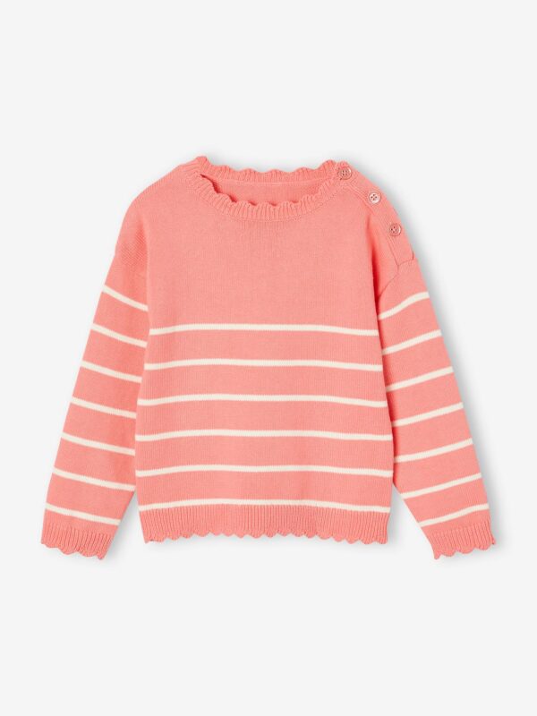 Fancy Striped Jumper for Girls rose