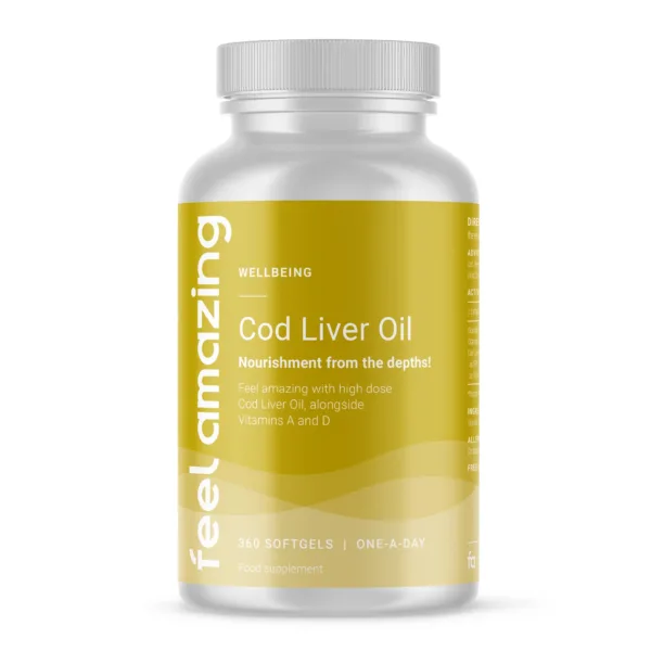 Feel Amazing Cod Liver Oil 1000mg | 360 Softgels