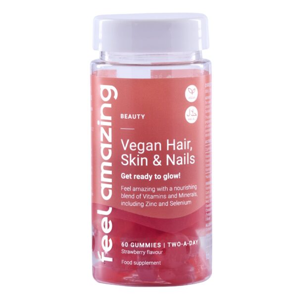 Feel Amazing Vegan Hair, Skin & Nails Complex | 60 Gummies