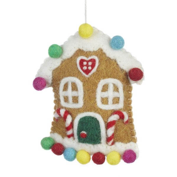 Felt Gingerbread House Decoration  - Funky Chunky Furniture