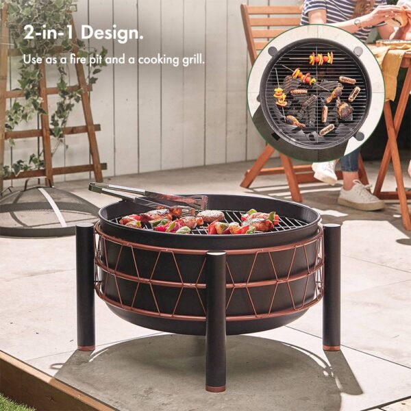 Black Copper Fire Pit - Image 2