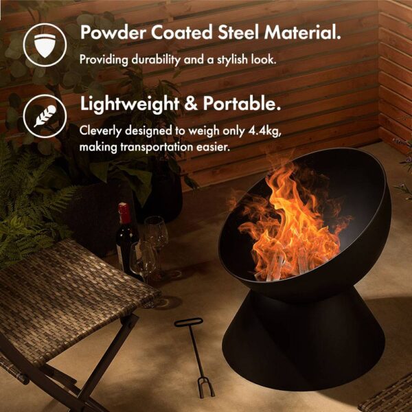 Raised Bowl Fire Pit - Image 4