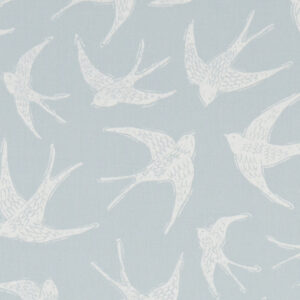Clarke & Clarke Fly Away Made To Measure Lined Curtains Duckegg