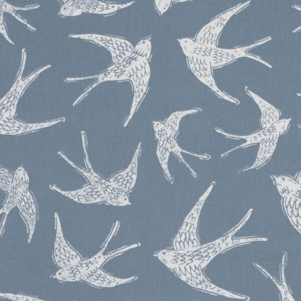 Clarke & Clarke Fly Away Made To Measure Lined Curtains Navy