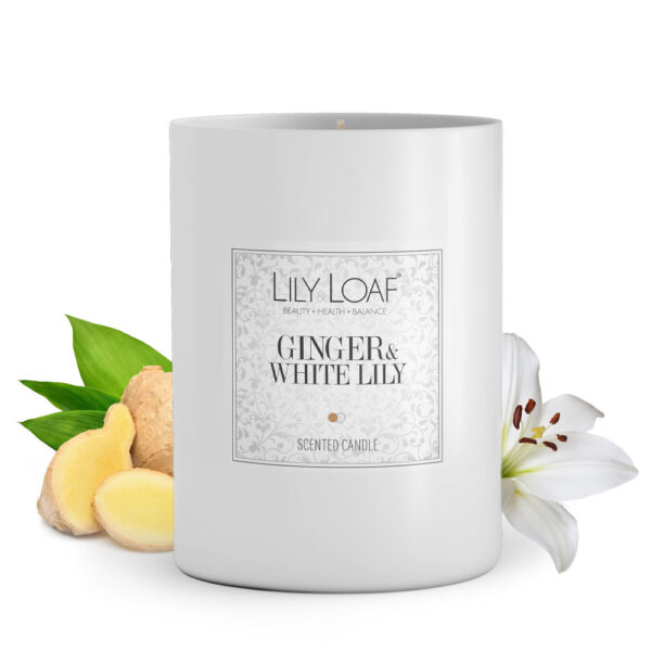 Ginger and White Lily Soy Wax Candle