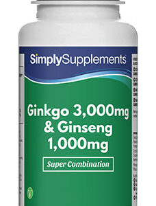Ginkgo Biloba 3000mg Korean Ginseng 1000mg (120 Tablets)
