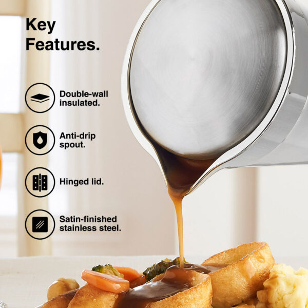 Insulated Gravy Jug with Lid – 750ml - Image 4