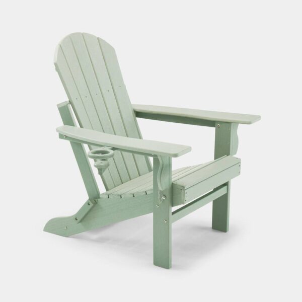 Westport Set of 2 Green Folding Garden Chairs - Image 2