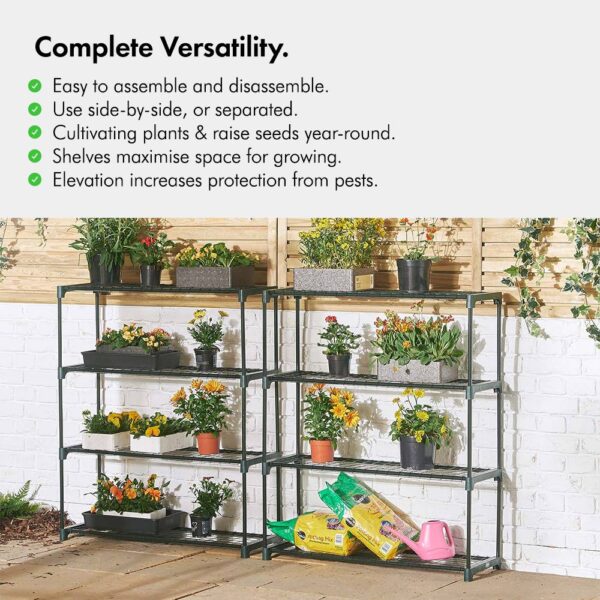 2 x 4 Tier Garden Shelving Unit - Image 2