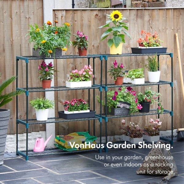 2 x 4 Tier Garden Shelving Unit - Image 3