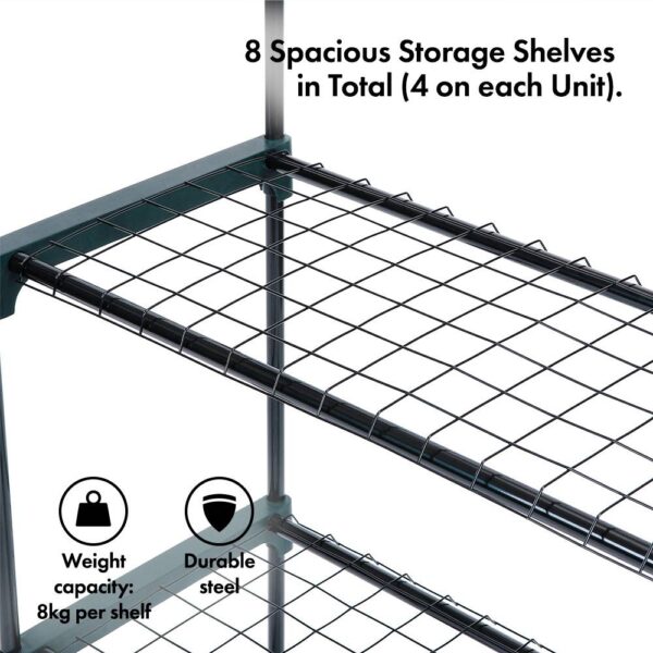 2 x 4 Tier Garden Shelving Unit - Image 5