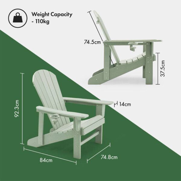 Westport Green Adirondack Chair - Image 4