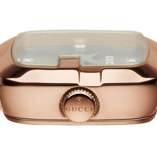 Gucci YA125512 G-Timeless Rose Gold Ladies Watch - Image 3