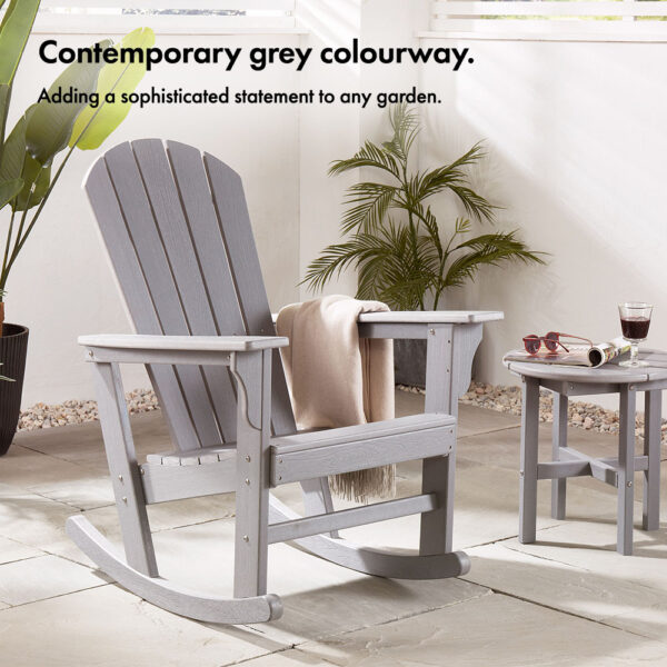 Westport Grey Garden Rocking Chair - Image 2