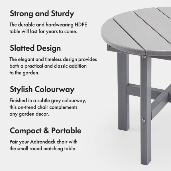 Westport Grey Garden Side Table - Image 3