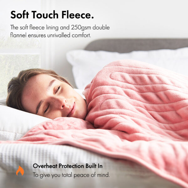 Pink Heated Throw Blanket - Image 4