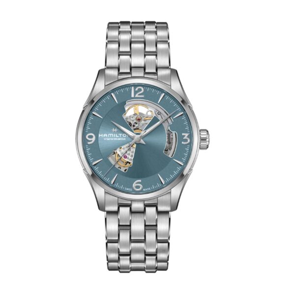 Hamilton Jazzmaster Automatic Open Heart Blue Dial Stainless Steel Bracelet Men's Watch H32705142