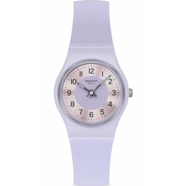 Swatch Lilac Lightness Purple Dial Silicone Strap Unisex Watch LV121