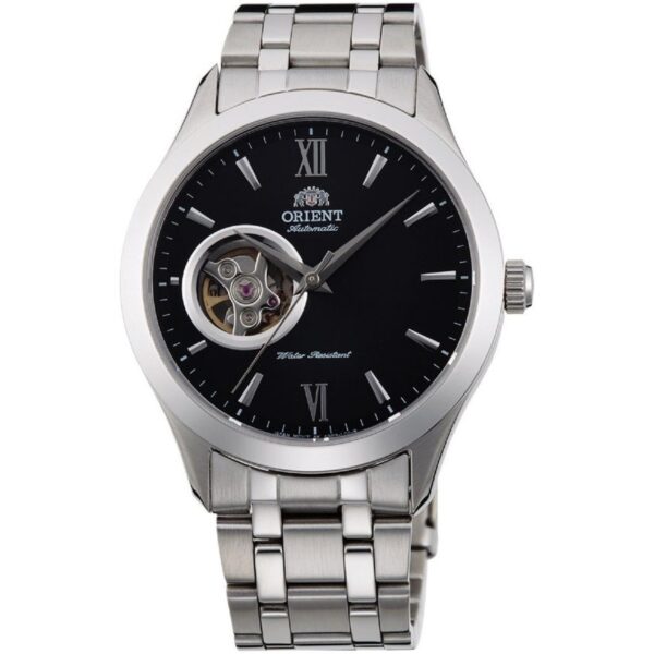 Orient Contemporary Open Heart Automatic Black Dial Men's Watch TAG03001B0