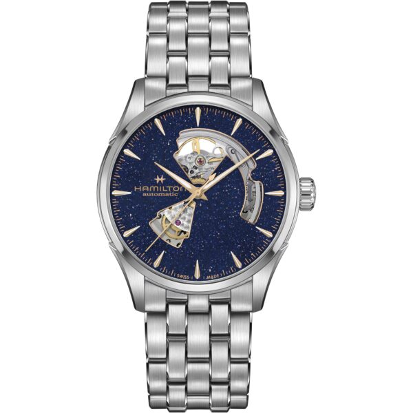 Hamilton Jazzmaster Open Heart Auto Blue Dial Stainless Steel Strap Men's Watch H32705140