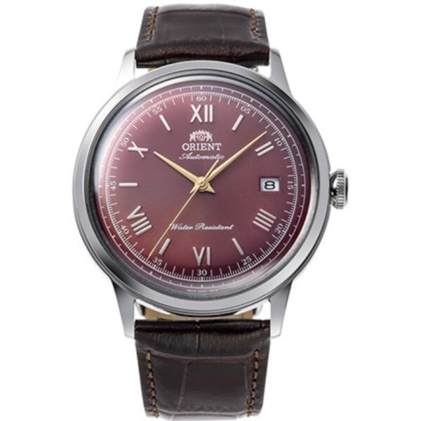 Orient Bambino Classic Red Dial Leather Strap Men's Watch RA-AC0026R30B