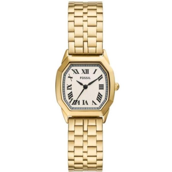 Fossil Harlow Gold-Tone Cream Dial Stainless Steel Ladies Watch ES5361