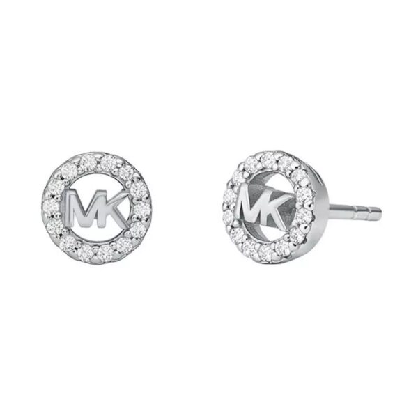 Michael Kors Sterling Silver Logo Stud Ladies Earrings MKC1727CZ040