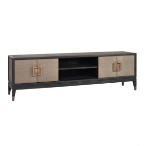 Textured Brass Trim Media Unit