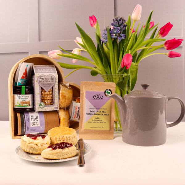 Mother's Day Indulgent Devon Cream Tea Gift Hamper - Standard Box