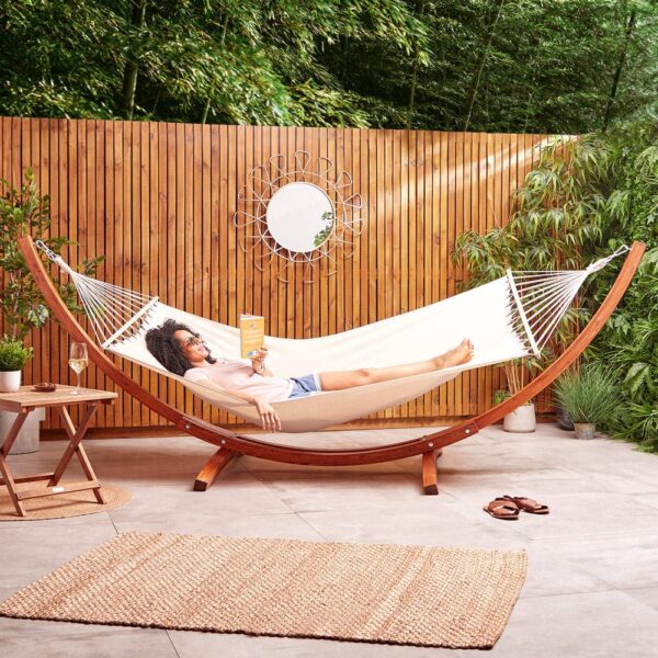 1 Person Hammock with Wooden Frame - Image 2