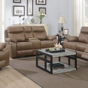 Jacob 3+2+1 Reclining Fabric Sofa Suite Tan