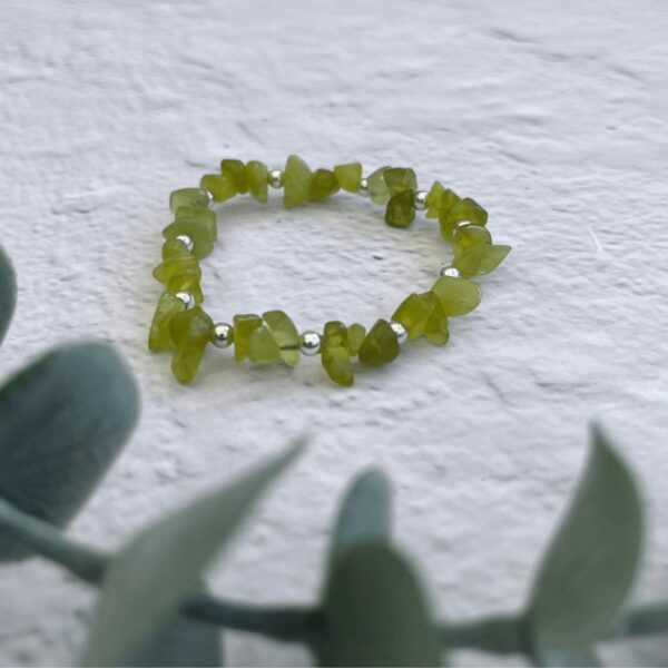 Jade Gemstone Bracelet | Metal: Sterling Silver | Bracelet length: 17.5cm