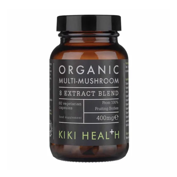 KIKI Health Organic Mushroom Extract 8 Multi Blend | 60 Capsules