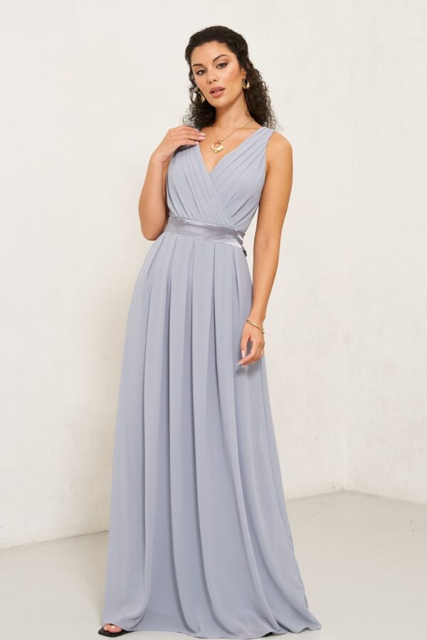 TFNC Kily Blue Grey Maxi Dress