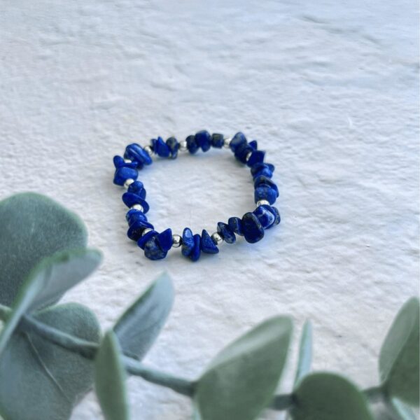 Lapis Lazuli Stone bracelet | Metal: Sterling Silver | Bracelet length: 17.5cm