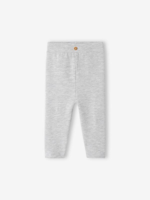 Leggings in Organic Cotton for Babies marl grey