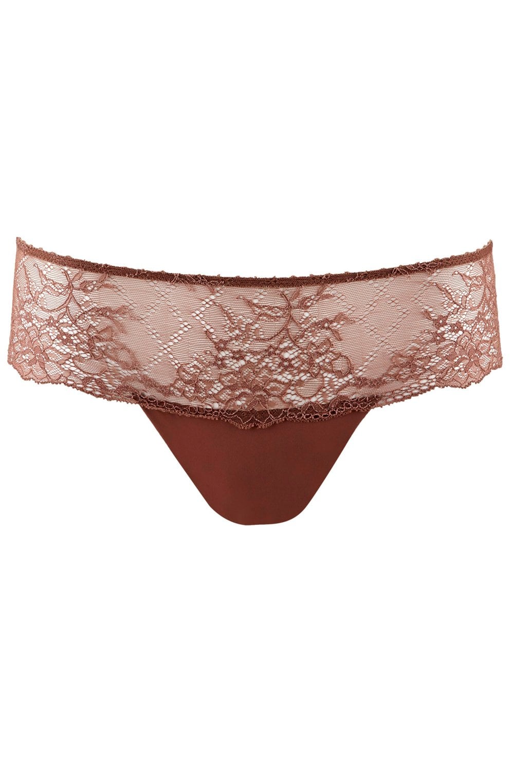 Aubade Les Hipsters d'Aubade Lace Tanga Colour: Cappuccino, Size: