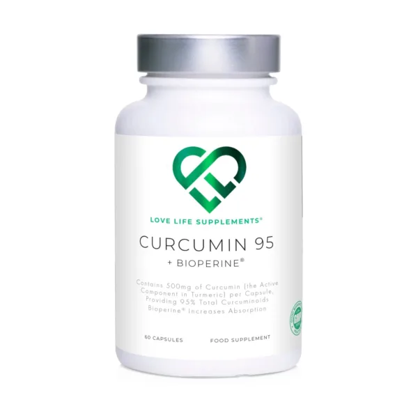 Love Life Supplements Curcumin 95 + Bioperine® | 60 Capsules