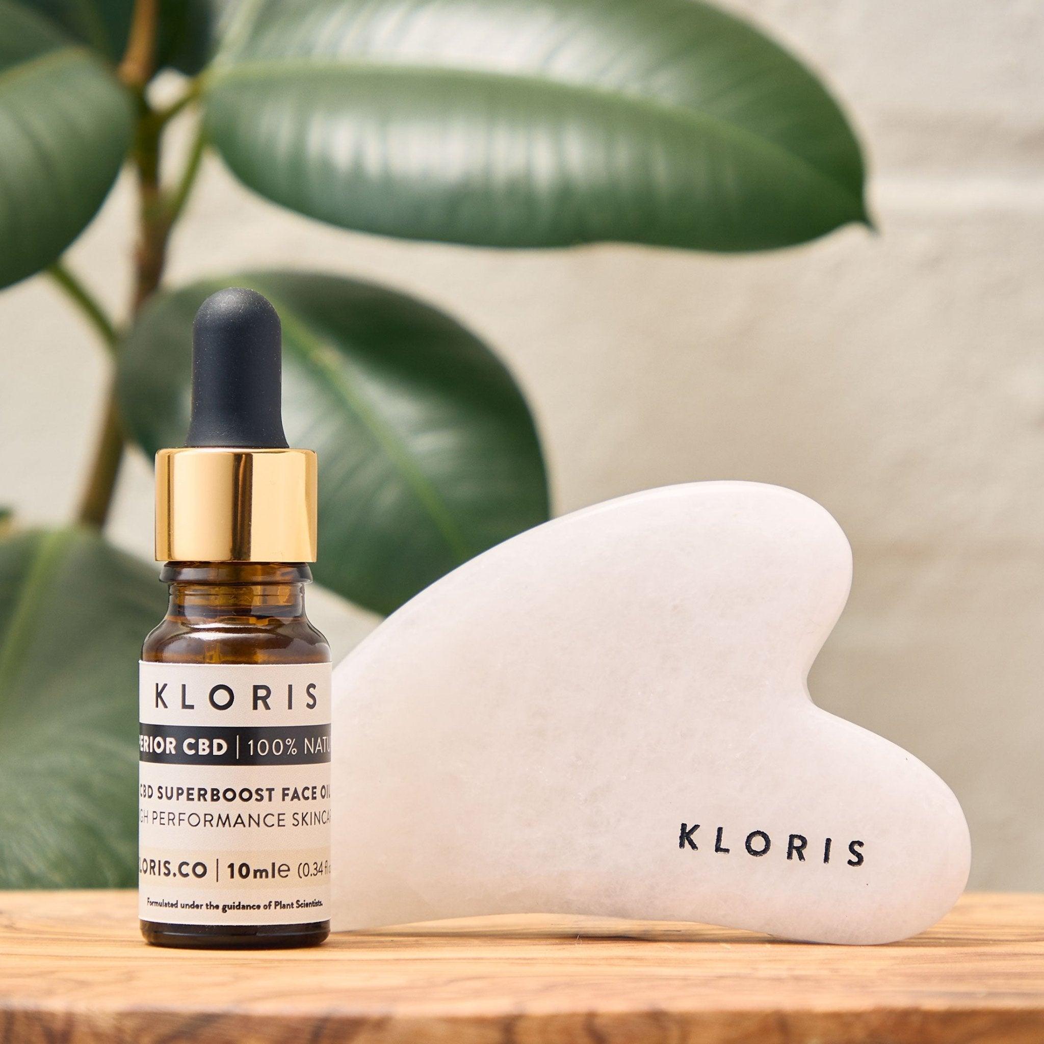 Lymphatic Drainage Facial Set - CBD Superboost Face Oil + Gua Sha - 10ml Face Oil