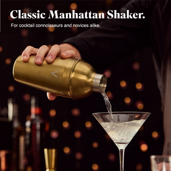 Manhattan Gold Cocktail Shaker Set 5pc - Image 4