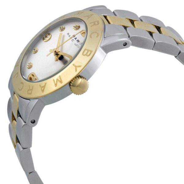 Marc Jacobs MBM3139 AMY Silver Two-Tone Ladies Watch - Image 3