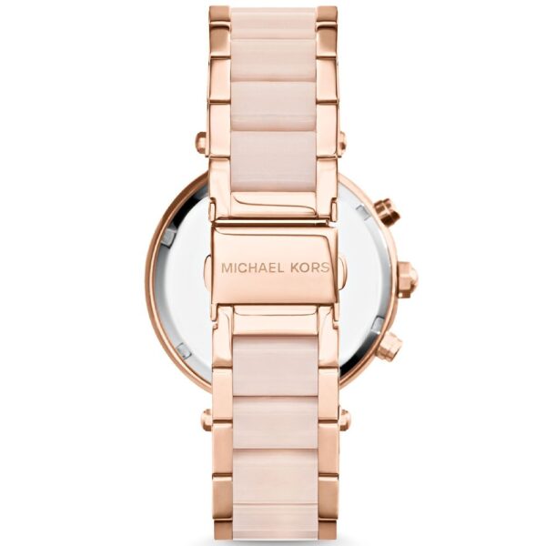 Michael Kors MK5896 Parker Chronograph Ladies Watch Rose Gold - Image 2