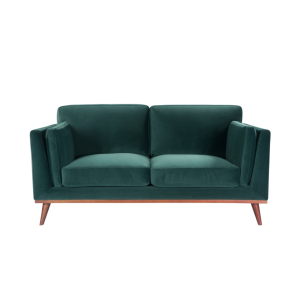 Mickey 2 Seat Sofa- Emerald Green Velvet