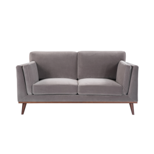 Mickey 2 Seat Sofa- Stone Grey Velvet