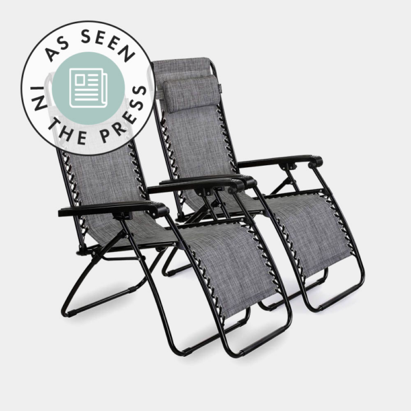 Set of 2 Textoline Zero Gravity Reclining Chairs - Image 2