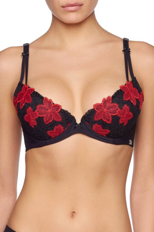 Millesia Sensuelle Push Up Bra Red 36D Size: 36D