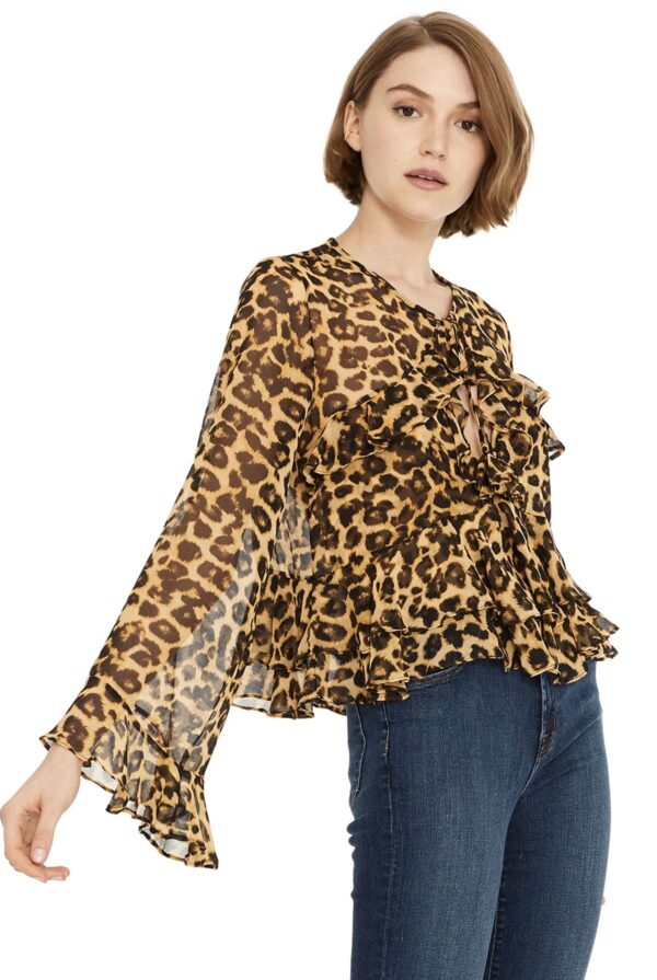 Misa Los Angeles Damaris Top Misa Cat - M Leopard